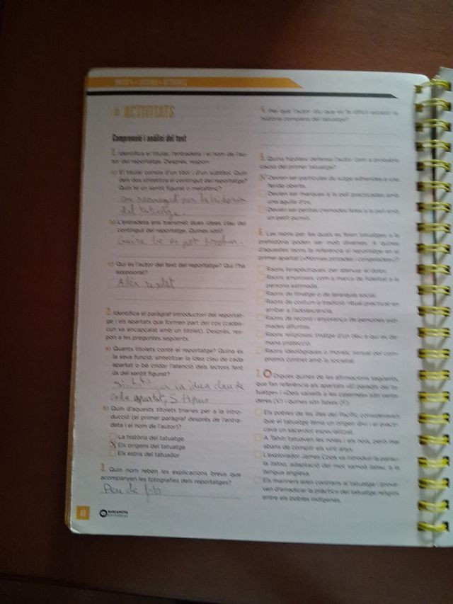 Dolors Monserdà 4 ESO. Dossier. Llengua catalan...