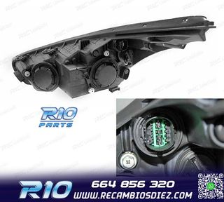 FAROS KIA CEED II 12-18 LUZ DIURNA LED NEGROS