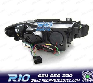 FAROS BMW F30 F31 LCI 15-18 LUZ DIURNA LED DRL NEGROS