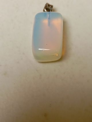 Colgante Opalita blanco-azul