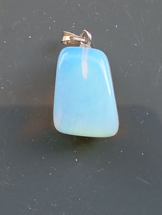 Colgante Opalita blanco-azul