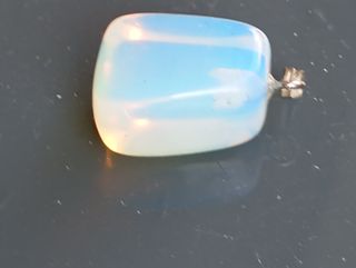 Colgante Opalita blanco-azul