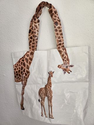 Bolsa tela jirafas