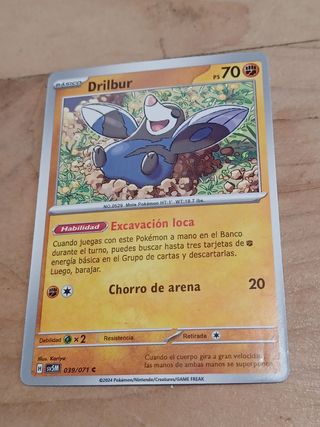 Carta Pokémon Drilbur 039/071