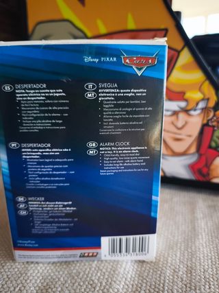 Relógio Despertador Carros Disney Pixar