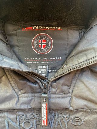 Geographical Norway Chaquetón Negro