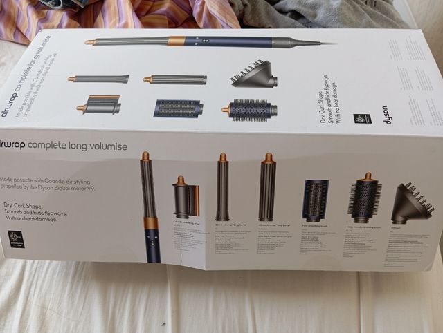 Dyson Secador Azul y Dorado