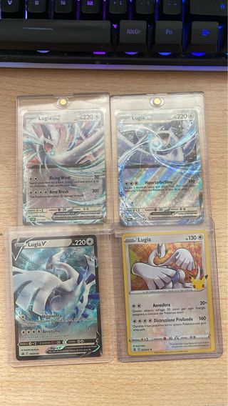 4 cartas Lugia Pokemon