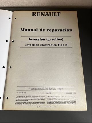 Manual Renault Inyección INJ.R(e)