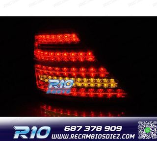 PILOTOS MERCEDES W221 05-09 LED DINÁMICO ROJO AHUMADO