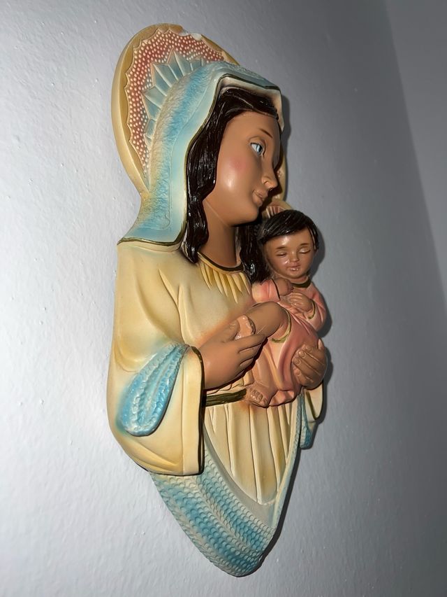 Virgen con Niño - Porcelana