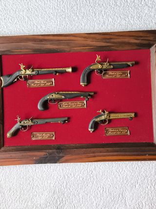 CUADRO REPRODUCCIONES ANTIGUAS PISTOLIN, TRABUCO