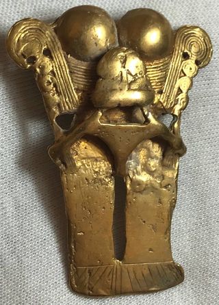 Figura Dios Tayron Oro Tumbaga Precolombino