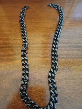 Collana acciaio nero nuova