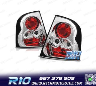 PILOTOS PARA SKODA OCTAVIA 97-00 LIFTBACK CROMADO LOOK LEXUS