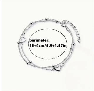 Pulsera chapada en doble capa de Plata de ley 925