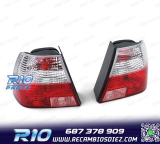 PILOTOS VOLKSWAGEN VW BORA 98-05 ROJO BLANCO