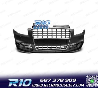 PARAGOLPES DELANTERO AUDI A4 B7 04-08 LOOK S LINE CROMO NEGR