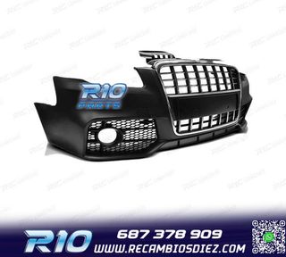 PARAGOLPES DELANTERO AUDI A4 B7 04-08 LOOK S LINE CROMO NEGR
