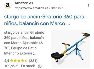 Balancín Giratorio 360 para niños