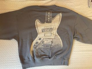 Felpa Nirvana H&M Grigia
