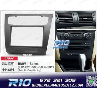 MARCO NEGRO RADIO 2-DIN PARA BMW SERIE 1 E81 E82 E87 E88