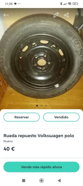 Rueda repuesto Volkswagen Polo