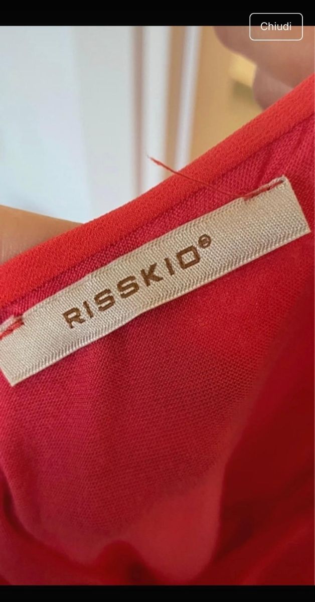 Vestito rosso RISSKID