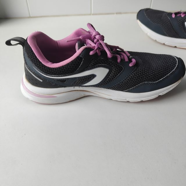 Zapatillas Kalenji running - grises y moradas