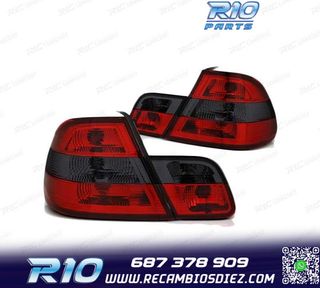 PILOTOS BMW E46 99-03 COUPE ROJO AHUMADOS