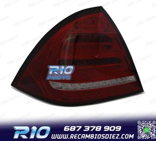 PILOTOS MERCEDES CLASE C W203 SEDAN 00-04 LED DINÁMICOS ROJ
