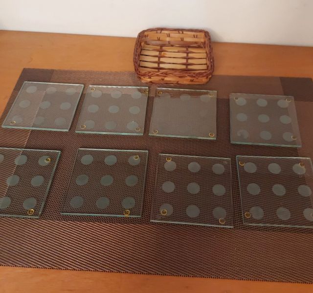 8 Posavasos Cristal Lunares