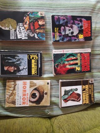 Lote 6 novelas antiguas TERROR