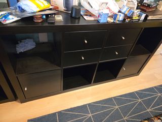 Estanteria IKEA negra 2x4