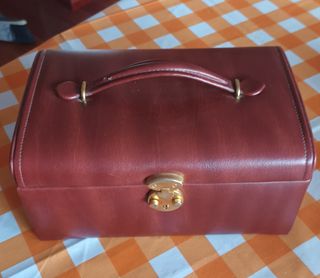 Joyero vintage marrón