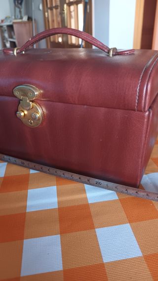Joyero vintage marrón