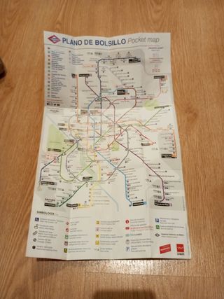 Plano Metro Madrid 2017- Bolsillo