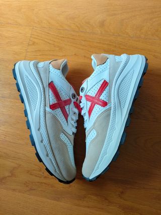 Zapatillas Munich - Beige/Blanco