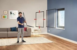 Telaio in alluminio Tesa con zanzariera 80 cm x 80c