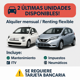 ALQUILER COCHE MENSUAL / RENTING FLEXIBLE