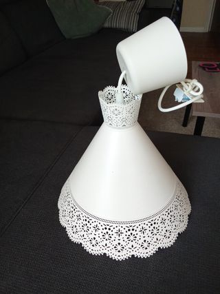 Lámpara techo blanca vintage