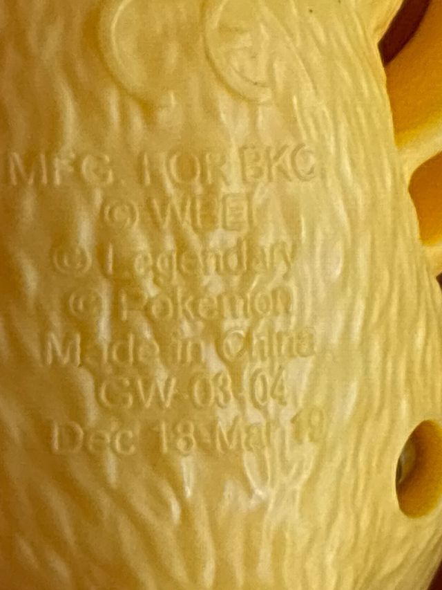 4 personaggi di Pokémon Burger King