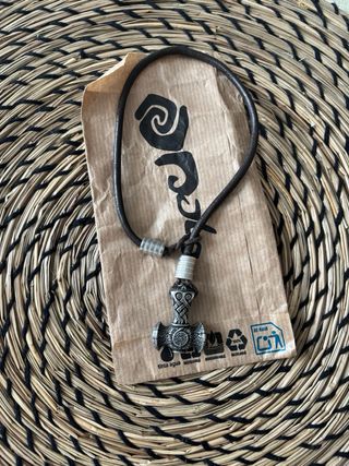 Collar martillo Thor cuero