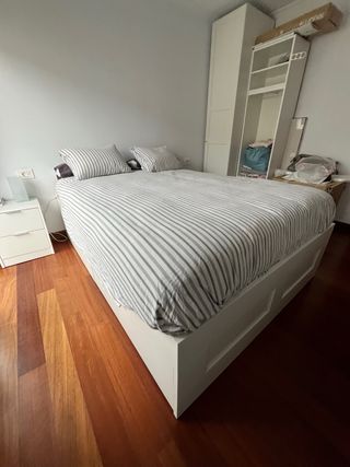 Cama BRIMNES IKEA 140cm c/colchón