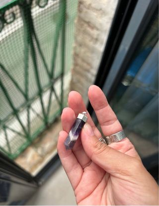 Punta Amatista Chevron plata 925