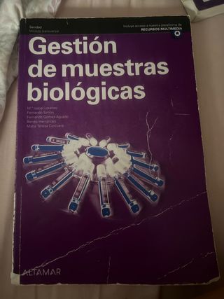Gestión de muestras biológicas.