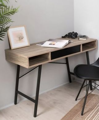 Escritorio madera roble, estilo vintage