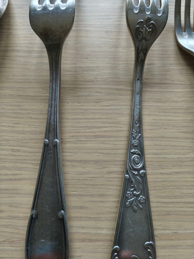 Cubiertos alpaca antiguos