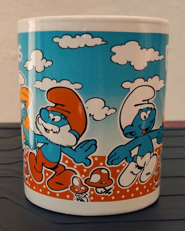 Taza, Mug, jarro desayuno diseño Los Pitufos