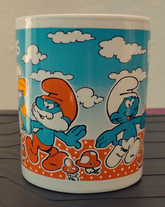 Taza, Mug, jarro desayuno diseño Los Pitufos